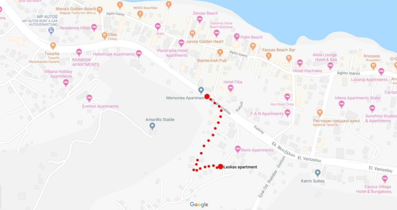 Laskas Apartment Stalida المظهر الخارجي الصورة